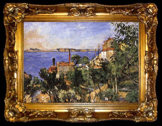 framed  Paul Cezanne sea, ta009-2